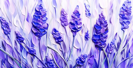 watercolor illustration of lavender flowers isolated on a white background.