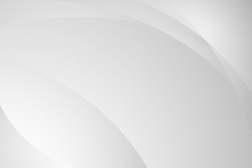 Abstract minimal white and gray wave color background for template design. Vector illustration