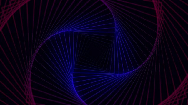 Promo pattern neon squares. Clean animation squares for business presentations. Geometric, modern, design element, creative motion graphics, movable geometric drawing.  4k, video loop 60fps.