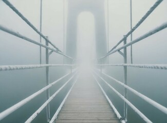Steg im Nebel