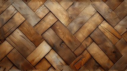 Close-Up of Patterned Wooden Wall