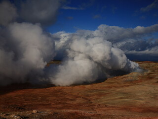 Gunnuhver is an impressive and colourful geothermal field of various mud pools and fumaroles in the southwest part of the Reykjanes Peninsula