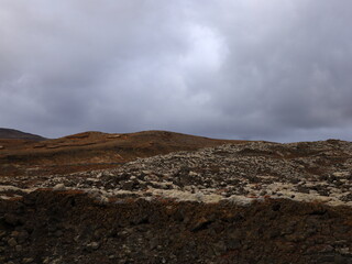 Reykjanesfólkvangur is a nature preserve in Iceland with lava formations, crater lakes, bird cliffs and bubbling geothermic fields