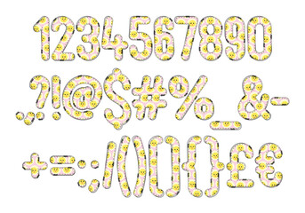 Versatile Collection of Sunny Chick Numbers and Punctuation for Various Uses