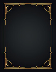 Luxury decorative golden frame. Retro ornamental frame, vintage rectangle ornaments & ornate border. Decorative wedding frames, antique museum image borders. Isolated vector icon