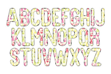 Versatile Collection of Bunny Bliss Alphabet Letters for Various Uses