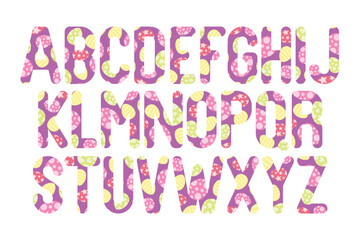 Versatile Collection of Sunny Eggs Alphabet Letters for Various Uses