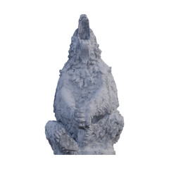 Sitting Bear  statue, 3d renders, isolated, perfect for your design