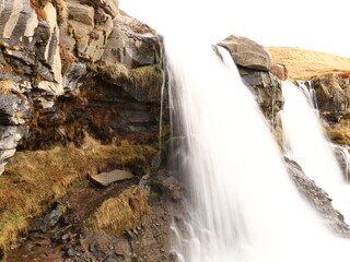 Gluggafoss is a waterfall in southern Iceland, specifically in the Fljótshlíð area