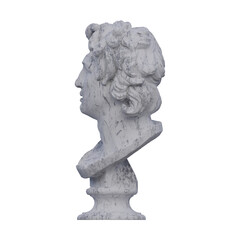 Fototapeta premium Sea Centaur Bust statue, 3d renders, isolated, perfect for your design