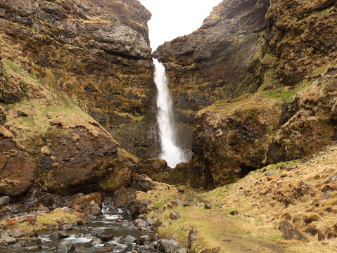 Irafoss waterfall is a South Iceland hidden gem, located between the more-famous Skogafoss and Seljalandsfoss waterfalls.