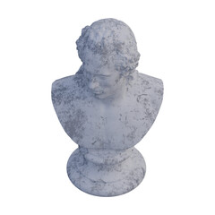 Fototapeta premium Nicolai Abraham Abildgaard statue, 3d renders, isolated, perfect for your design