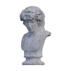 Obraz premium Antinous statue, 3d renders, isolated, perfect for your design