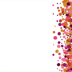 Abstract background with colorful balls in different sizes. Colorful random flying balls. Horizontal background. space for text. Vector illustration