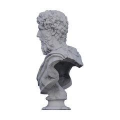 Lucius Auelius Verus  statue, 3d renders, isolated, perfect for your design