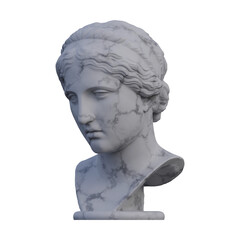 Nymph  statue, 3d renders, isolated, perfect for your design