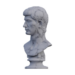 Augustine Prince  statue, 3d renders, isolated, perfect for your design