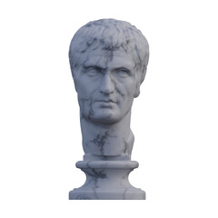 Obraz premium Julius Caesar statue, 3d renders, isolated, perfect for your design
