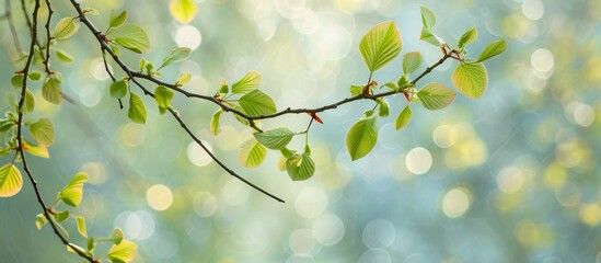 A tree with green leaves stands against a sunny sky, adding vibrancy to the natural landscape with its terrestrial plant structure and flowering branches.