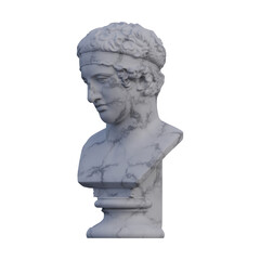 Fototapeta premium Diadumenos statue, 3d renders, isolated, perfect for your design