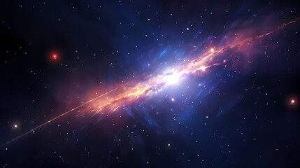 Cosmic illustration showing vibrant cosmic background