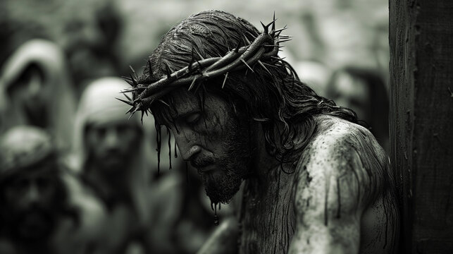 Jesus nailed to the cross
