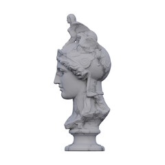 Obraz premium Athena statue, 3d renders, isolated, perfect for your design