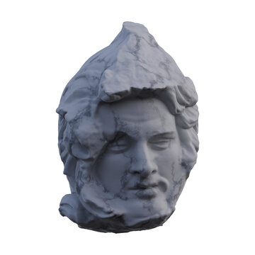 recommend clip art: Dying Persian  statue, 3d renders, isolated, perfect for your design