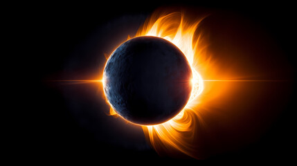 Naklejka premium Space background, cosmic science, astronomy background