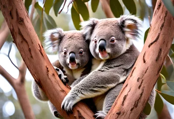 Wandaufkleber koala in tree © Shahla