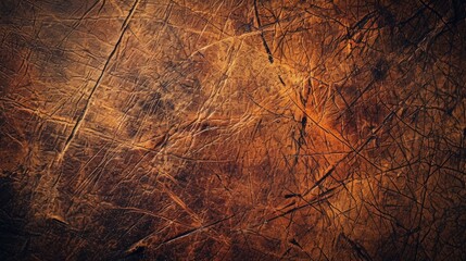 Vintage Brown Leather Texture Background with Scratched Grunge Detail