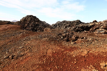 Leirhnjúkur is an active volcano located northeast of Lake Mývatn in the Krafla Volcanic System, Iceland