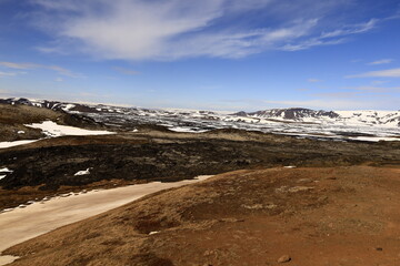 Viewpoint in the Krafla Volcanic System, Iceland