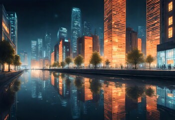 Fototapeta premium city at night