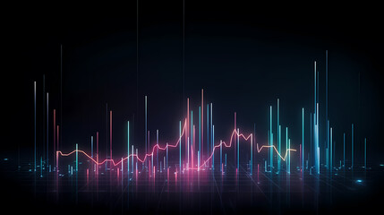 Stock market abstract background, economic and infographic concept