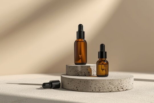 Natural skin care propylene glycol cream, anti aging serum oil glossy finish. Beauty face maskgrayscale. Sensitive niacinamide dispenser product mockup. trachoma cosmetic jar lotion
