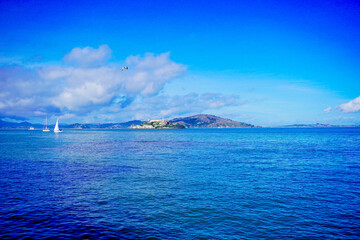 The landscape of San Francisco Bay in California