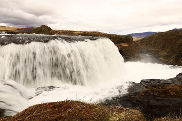 Reykjafoss waterfall is one of the hidden treasures of Skagafjörőur located in the north of Iceland