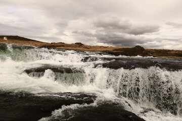 Reykjafoss waterfall is one of the hidden treasures of Skagafjörőur located in the north of Iceland