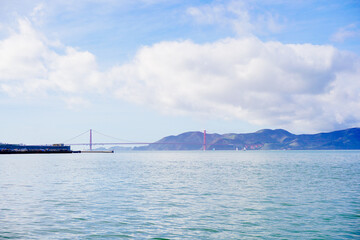 The landscape of San Francisco Bay in California