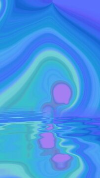 Abstract background reflecting in water vertical video