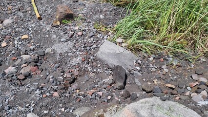 photo of surface with small pebbles