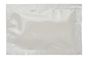 Cellophane rectangular white sachet for wet wipes, sugar and spices