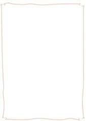 Obraz premium Frame Art Old Vintage Line Border. Retro Design Template for Wedding Invitations, Leaflets, Menus and Greeting Cards