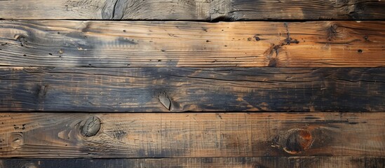 Close-up wooden wall with detailed wood grain patterns. - Powered by Adobe