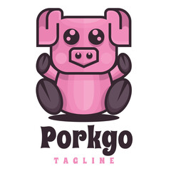 animals cartoon character logo