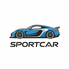 logo for sport car on a white background 