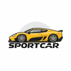 logo for sport car on a white background 