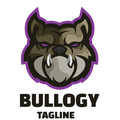 animals head charater mascot logo template