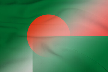 Bangladesh and Madagascar government flag international negotiation MDG BGD